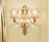 Gratis frakt Golen Crystal Wall Bracket European Home Light Modern Decora vägg Sconces Hem Living Sovrum Matsal Vägglampa