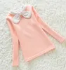 Autumn Girls Blus Children Clothing Cute Bow Child Shirt Cotton Long Sleeve Shirt Kids kläder 4 Färger ålder 216T 1584 Y2007043152300