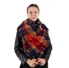 2019 Winter Lady Blanket Pashmina Plaid Cosy Checked Tartan Scarf Wraps châle hiver chaud treillis