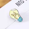 Lovely Alloy Light Bulb Enamel Brooch Pin Badge Lapel Pin Denim Jeans Shirt Bag Cartoon Fashion Jewelry Kids Gift218s