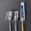 الفولاذ المقاوم للصدأ فرشاة الأسنان حامل مجانية لكمة لصق الأسنان فرشاة الأسنان حامل الحمام المرحاض الفولاذ المقاوم للصدأ فرشاة الأسنان أكواب حامل DBC BH3210