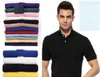 Högkvalitativ Mäns Mode Pikétröja Små Häst Krokodil Sport Fritid Kortärmad Skjorta Golf T-shirt Män Casual T Shirts Plus Storlek S-3XL