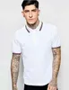 Vert Hommes Casual Polo Shirt Fred Feuille Broderie Angleterre Polos Solides Été Coton Golf Tennis Tees T-shirts Perry Jersey Vêtements Blanc