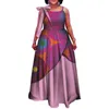 Summer Dresses Dashiki African Long Dress For Women Maxi Dress Bazin Riche Sling Party Dress For Femme WY4032