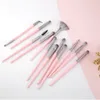 Pennelli per il trucco professionale Set 12pcs Eyeshadow Lips Eyebrow Concealer Eyelash Eyeliner Brush Brush Eye Brushes Set Make up Strumenti di bellezza cosmetici