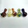 Mini Spoon Glass Oil Burner Pipe 5 Styles Heady Colorful Smoking Pipe