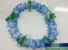 20pcs/lot new 2015 wedding decoration hawaiian Flowers lei with leaf Hawaii Party Dress Necklace artifical