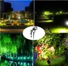 Solar Lawn Lamps Adjustable Solar Powered Lamp 120V In-Ground Light Waterproof Landscape Wall Light for Outdoor Garden 3000K