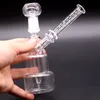 5,5 pouces Mini verre Bong narguilés conduites d'eau avec Quartz Banger clou 25mm XL dessus plat fond épais 14mm sans dôme clou fumer