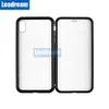 3: e 100pcs Magnetic Adsorption Metal Frame Tempered Glass Back Magnet Fodral Skydd för iPhone 6 6S 7 8 Plus XR XS Max