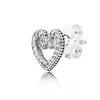 Orecchini a forma di cuore Swirl Autentico orecchino da donna in argento sterling 925 con diamante CZ Scatola originale per orecchini Pandora Hearts Fashion2944