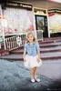Family Matching Clothes Mommy And Daughter Dress Mom & Me Denim Blouse White Tutu Skirts 2pcs Sets