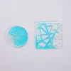 Silicone Molds Paper-cut Shape Epoxy Resin Mold Irregular Heart Cup Mat Making Mould DIY Arts Craft Supplies