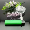 Rosa dubbel spiralpanna grossistglas bongs olje br￤nnare glas vatten r￶r oljerigor r￶ker gratis
