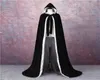 2020 Nowy Tanie Cloak Halloween Kostium Elegancki Wedding Bridal Wrap Velvet Cape Z Kapturem Z Kapturami Kurtki Ślubne