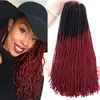 Dreads Reta Locais Cabelo Irmã Locais Extensões de Cabelo Afro Crochet Tranças 18 polegadas Paixão Torção Sintética Cabelo Para As Mulheres Marley Primavera Preto