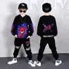 Boys Sports Clothes Suit 516 ans Spring and Automne Sweater Sweat à sweat à sweat à sweat à sweat Hiphop Pantal