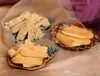 Jantar And Plates Sets Mediterranean Seashells Starfish Conch Three-piece of 1set Compote Dish Soap