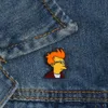 Мультфильм личности броши Futurama Philip J. Fry Anime Badge металлический отворот эмаль пинги джинсовые куртки аксессуары подарки украшения