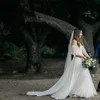 Simple Bohemian Gowns Lace Western Garden Forest Bride Wedding Dresses Off Shoulder Sweetheart A Line Robe De Mariee 0430