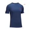 NOUVEAU 2019 été sport maigre fitness en plein air GYM jogging basket-ball football séchage rapide t-shirts hommes