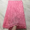 5 Yards/pc beliebtesten lila blume französisch tüll stickerei afrikanische mesh spitze stoff für party kleid BN116-3