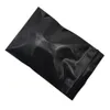 100pcs grand sac d'emballage en plastique PE noir opaque pour animaux de compagnie stockage étanche sacs à fermeture éclair sacs thermoscellables d'emballage d'épicerie de voyage