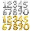 32 Inches Number Balloon Birthday Party Decorations Color Aluminum Foil Balloons Wedding Home Banquet Supplies 0 9ch H19