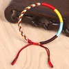 Neue mehrfarbige tibetisch-buddhistische Knoten-Armbänder, Glücksbringer, rotes Seil, geflochtene Armbänder für Damen und Herren