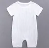 INS Baby rompers 100% Algodão infantil Menino Jumpsuits Jacquard Meninas Romper de manga curta roupa de escalada para crianças Cothing 3 Designs DHW2996