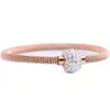 Fashion High Quality Chic Valentine Gift Bijoux en acier inoxydable Gold Femmes Déporter Bracelets Bangles2671281