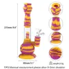 8,8'GLASS Трубы силиконовые бонг кальяны водяные трубы DAB буровые установки бонги курительные кальяны для сигареты с титаном