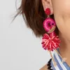 Dvacaman Large Swing Drop Earrings Boho Ethnic Dangle Earrings Big Tassel Fringed Statement Jewelry Whole Accessories1273a