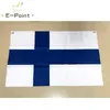 No.5 96 cm * 64 cm tamanho Bandeira Europeia da Finlândia Top Anéis de bandeira de Poliéster Bandeira decoração voando jardim de casa bandeira Presentes festivos