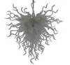 French Style Hand Blown Glass Chandelier Light Modern Crystal Decorative Chain Hanging Glass Art Chandelier