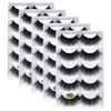 25 paires de cils de vison 3d en gros faux cils naturels cils de vison 3d Extension de maquillage doux faux cils