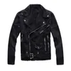 Unique Mens Designer Black Denim Jackets Ripped More Zipper Fashion Slim Fit Streetwear Motorcycle Biker Epaulet Jeans Jacket Coat 425