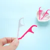 25pcs/Bag Plastic Dental Toothpick Cotton Floss Toothpick Stick For Oral Health Table Kitchen Bar Accessories Tool Opp Bag Pack SN2325