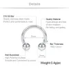16G حدوة الحصان حلقة خارقة الجراحية الصلب 316L التيتانيوم الحاجز الأذن الأنف الشفاه الزنمة مجوهرات الجسم