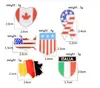 Milli bayrakları Emaye Pim Kanadalı Amerikan Alman İtalyan Bayrağı tasarımcı Pim Düğme Şapka Çanta Giyim Yaka Pin Badge broş broşlar
