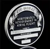 5 pezzi USA Military Air Meda Coin Craft Meritorious Achievement In Aerial Flight Token Argento placcato Challenge Badge5295261