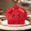 Hot Hollow Lace Flower Laser Cut Vit Guld Röd godis Box Luxury Wedding Party Sweets Candy Gift gynnar Favorites Boxes