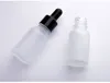 E Liquid Empty Glass Bottles Wholesale 15ml Frosted Clear Small Glass Dropper Bottles With Gold Black Silver Dropper Cap