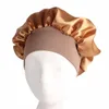 Night Sleep Hat Hair Care Cap Women Womens Designer Mössor Mode Satin Bonnet Cap Silk Head Wrap Hårförlust Keps Tillbehör EEA1248-2