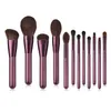 High quality Make-up Brushes set 12Pcs brush tools & accessories for Eye shadow blush loose powder cosmetics champagne handle DHL Free