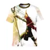 Mens T-shirts 3D Print One Piece Luffy Tee Tröjor Rolig Svart Tshirt Anime Fans Sommar Kortärmad Par Toppar Barnkläder S-5XL