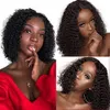 13x6 Lace Front Wigs Human Hair Short Bob Cut Wigs Pre Plucked With Baby Hair Curly Brazilian Remy Hair Wigs For Black Women