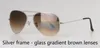 Topkwaliteit merk designer pilotenzonnebril heren dames 5862 mm metalen frame uv400 gradiënt glazen lens met doos en label7333241