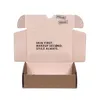 Rosa frakt Corrugated Custom Printed Packaging Mailer Box med Logo