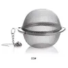 S M L 304 Rostfritt stål Mesh Tea Balls Tea Infuser Filters Filtrar Intervall Diffuser för teverktygsresor Diffuser8770011